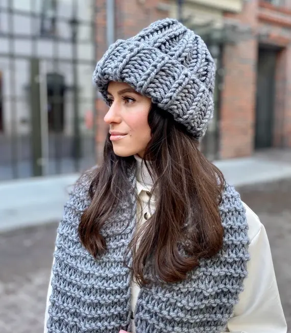 厚實針織小豆豆